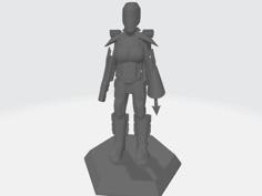 Jane Pendelton Galactic Bounty Hunter 3D Printer Model