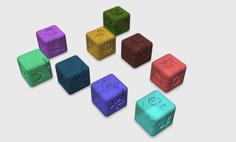 Hiragana Dice 3D Printer Model