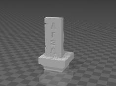 Basic Cavern Evil Monument (Dungeon Blocks Compatible) 3D Printer Model