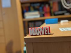 Broken Marvel Logo 3D Printer Model