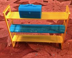 Ladder Bookcase 1:12 Scale 3D Printer Model