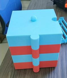 Jigsaw Stackable Box 3D Printer Model