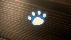 Paw Print 3D Printer Model