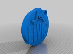 Elvis Presley Keychain 3D Printer Model