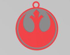 Star Wars Rebel Alliance Emblem Keychain 3D Printer Model