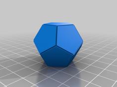 Dodecahedron Done BADLY! 3D Printer Model