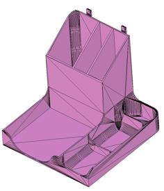 Office_Organizer With Seperating Walls 3D Printer Model