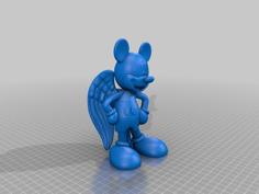 Angel Mickey Ornament 3D Printer Model