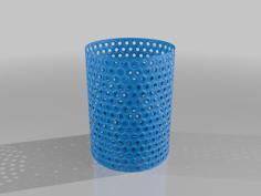 Hexagonal Pattern 3D Printable Vase – Pen Holder & Decorative Piece 3D Printer Model