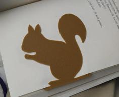 Squirrel Bookmark 3D Printer Model