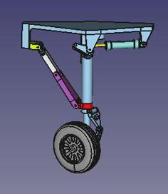 Landing Gear F35 Based 3D Printer Model