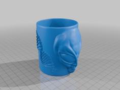 Alien Pencil Holder 3D Printer Model