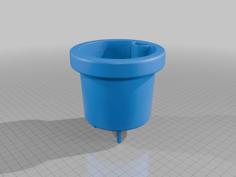 Campbell Planter Pot Self Watering Planter That Reuses 4inch 100mm Food Can 3D Printer Model