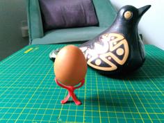 Minimalist Egg Support For Painting 3D Printer Model