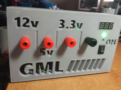 GML ATX-based Bench Power Supply Panel 3D Printer Model