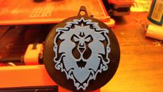 World Of Warcraft Alliance Keychain 3D Printer Model