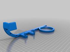 Bathroom Brush, Straightener And Blower Mount 3D Printer Model