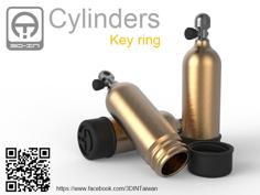 Cylinders [Key Ring] 3D Printer Model