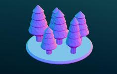 Trees Scatter Terrain 3D Printer Model