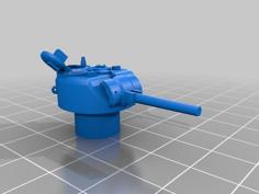 1:100 Tank/Tank Turrets With Open Commander’s Hatch (Flames Of War) 3D Printer Model