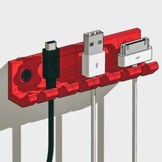 USB Cords/ Charging Cords Organizer 3D Printer Model