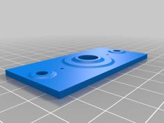 Compact Refrigerator Thermostat Mount 3D Printer Model