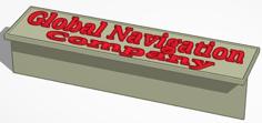 Signboard Global Navigation Company 1:24 3D Printer Model