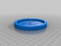 Detroit Redwings Established Drink Coaster 3D Printer Model