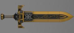 Wahammer 40k Custodes Flame Sword 3D Printer Model