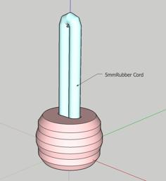 5mm Rubber Cord Stopper 3D Printer Model