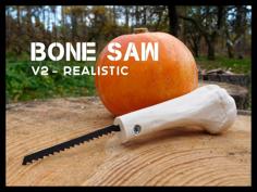 Pumpkin-Carving “Bone Saw” (Realistic) 3D Printer Model