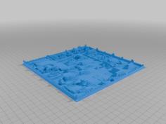 Ant Attack Map Scaled 19cmx19cm 3D Printer Model