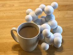 Caffeine Fidget Molecule 3D Printer Model