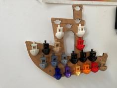 Benchy Wall Mount / Rack 3D Printer Model