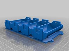 32650 Battery Holders – One And Four Cells 3D Printer Model