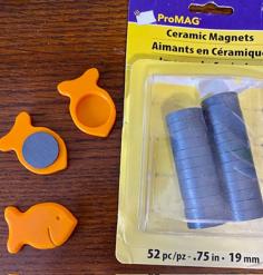 Goldfish Cracker Fridge Magnet 3D Printer Model