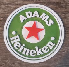 Heineken ‘Your Name’ Coaster 3D Printer Model