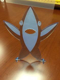 Laser Cut Dancing Shark