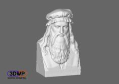 Leonardo Da Vinci Bust 3D Printer Model