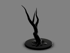 Miniature Dead Tree – All Random – Hung Over 3D Printer Model