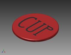 Cup Coaster 3D Printer Model