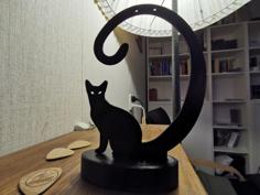 Cat Earring Display Holder With Eyes 3D Printer Model