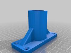 Broom Head Mount 3D Printer Model