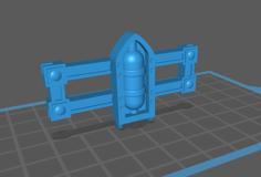 Grim Dark Railing Variant 3 For Tabletop 28mm / Grim Dark Sci-Fi 3D Printer Model