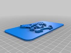 Willie Wildcat Plate 3D Printer Model