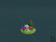 Forest Plants – Flowers, Mushrooms, And Rocks 3D Printer Model