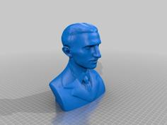 Tesla Bust 3D Printer Model