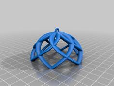 Twisty Ball Ornament 3D Printer Model