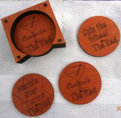 Laser Cut Blank Coasters To Add Tour Own Designs To Or As A Summer KTKQ Project