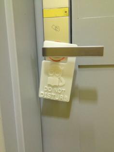 Door Hanger 1 – Do Not Disturb 3D Printer Model